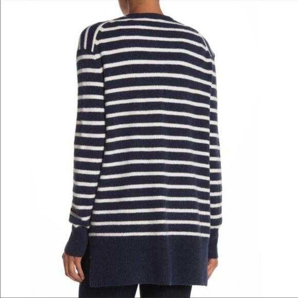 Madewell Walker Blue Striped Wool Blend Cardigan XS - Picture 8 of 10